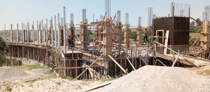 This is the upcoming kiruhura administration block that is under construction. Kiruhura main block